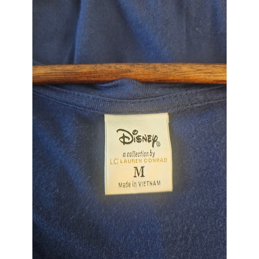 Disneycore LC Lauren Conrad Tank Top Womens Medium Blue Minnie Bow Knotted Strap - Picture 3 of 8